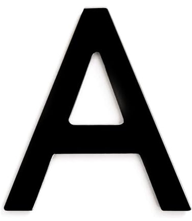 CABLEPELADO Buchstabe A, aus Metall, selbstklebend, Buchstabe aus Edelstahl, Hauskennzeichnung, Verwendung im Innen- und Außenbereich, geeignet für Wände, Fassaden, Portale oder Türen, 7,5 cm hoch,