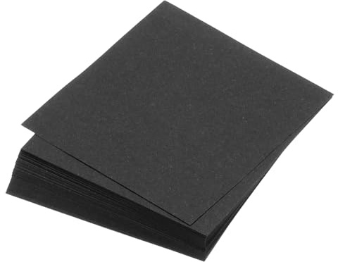 QUARKZMAN 100 Blatt Origami-Papier beidseitig schwarz 13 x 13 cm 70 g/m² quadratisches Faltblatt für Kunsthandwerk, Anfänger, Geschenkdekoration