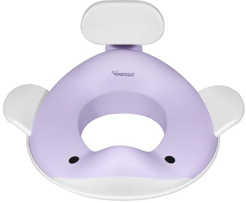 Kindsgut Réducteur de toilette/WC baleine pour enfants, lilas