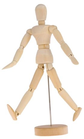 ULDIGI 4stücke Teiliges Holzpuppen- Bewegliche Gelenke Maßstabgetreue Künstlerfiguren Für Zeichnung Und Dekoration Langlebige Holzskizziermodelle Elegantes Kunsthandwerk Für Zuhause