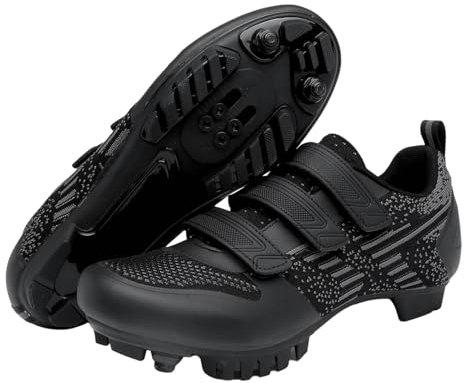 Kraftpaid Fahrradschuhe,MTB Schuhe Herren,Fahrradschuhe MTB Herren,Schwitzen Und WäRme Ableiten,Einfach Einzustellen,Atmungsaktive Innensohle,Ideal FüR StraßEnfahrten,Touren,Mountainbiken