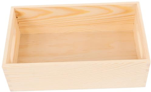 Hemobllo Holzkasten Für Aufbewahrung Werkzeugkoffer Aus Holz Kleine Holzkiste Mit Griffe Für Organisation Zu Hause Holz Aufbewahrungsbox Für Kleinigkeiten