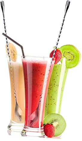 CIYODO Cucchiai Per Mescolare Manico Lungo Acciaio Inossidabile Lucido Insapore E Resistente Per Cocktail Aperitivi Bar Versatile E Pratico