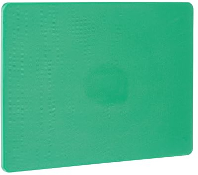 HENDI Planche à découper, HACCP, les deux côtés sont lisses et utilisables, minimise l'émoussement des couteaux, 600x400x(H)15mm, plastique LPDE, vert