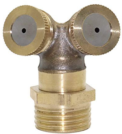 QUKFGCLGM Pulvérisateur à Pression, système d'irrigation par Aspersion pour Jardin et pelouse, 2 Buses à Double tête en cuivre, Buses Haute Pression, Outils d'arrosage