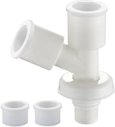 WJnflQN Adaptateur de tuyau d'évier de cuisine - Raccord de tuyau de vidange - Répartiteur anti-odeurs - Pour la maison, le lavabo, la salle de bain, la machine à laver
