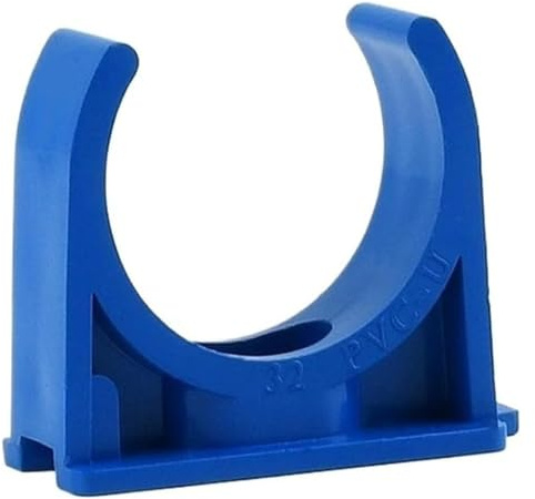 Colliers de serrage en PVC, 5 à 50 pièces, 20/25/32/40/50-110 mm, clips fixes U, support tuyau d'eau, système d'irrigation jardin, raccords tubes(Blue,110MM-5PCS)