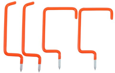 GANAZONO Crochets Suspendre pour Vélo Robustes Finition Antidérapante 4 Pièces en Plastique et Fer pour Rangement Vélo la Maison Garage