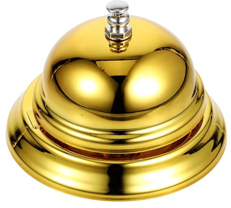Sosoport Campanello di Chiamata in Lega per Ristorante e Hotel, Campanello da Tavolo Esecuzione Musicale, Campana Multiuso per Gioco e Servizio, Design Classico Resistente Colore Casuale