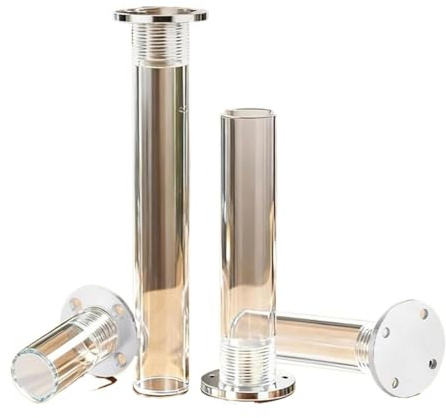 Bordben i akryl, Akryl möbelben 4 st Transparent 8-40cm Justerbar 1-1,5cm(28cm)