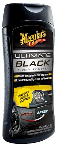 Meguiar's G15812EU Rénovateur Plastiques extérieurs Noirs Ultimate - Restaurateur Plastique - Éclat Garnitures Noires - Revitalisant Aspect Neuf - 355ml