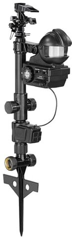 Orbit 62100 Yard Enforcer Bewegungsaktivierter Sprinkler mit Tag- und Nacht-Erkennungsmodi, Schwarz