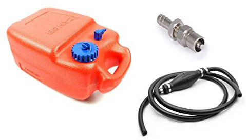 wellenshop Tankset für Außenborder Benzintank 12 Liter, Benzinschlauch, Pumpball, Anschluss kompatibel mit Tohatsu Nissan