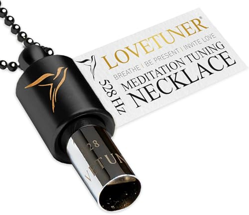 LOVETUNER Meditation Tuning Necklace 528 hz Frequency of Love | Mindfulness Device for Anxiety & Stress Relief