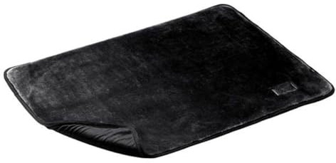 HUNTER Konstanz Hundedecke, Plüschdecke, edel, samt-weich, 100 x 70 cm, schwarz