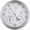 Youshiko 3 in 1 (Latest 2025 Version) Weather Station for Indoor and Outdoor use, diameter 14 cm, Barometer Thermometer Hygrometer with stainless steel frame
