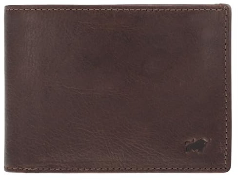 BRAUN BÜFFEL - Herren RFID Geldbörse Arezzo - 9 Kartenfächer aus echtem Rindleder Schlichtes Design - Edles Braun