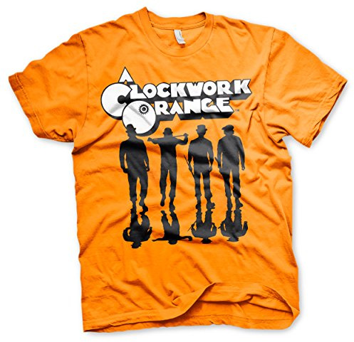 Officiellt licensierad Clockwork Orange Shadows Herr T-shirt (Orange), Large