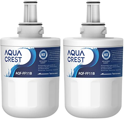 AQUA CREST Filtre Frigo Remplacement pour Samsung® DA29-00003G, 2 Pack | AQF-FF11B Remplacement pour Samsung® Aqua Pure Plus Réfrigérateur DA29-00003G, DA29-00003B,HAFCU1/XAA,HAFIN2/EX (2)