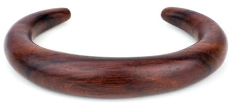 JOE COOL Armreif, zeitgenössisch, aus Holz, Bambus, braun