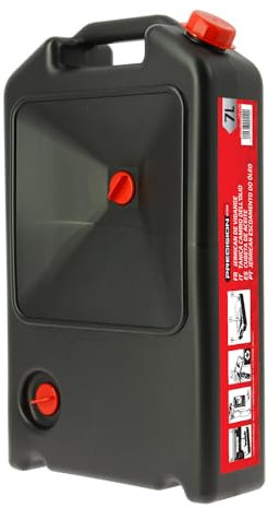 XLTECH Jerrican Bac de Vidange 7L Noir Essence Acier allié 7 litres