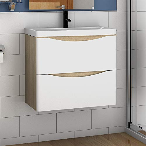 Badmöbel Set 60 cm Sofia Waschbecken mit Unterschrank Waschtisch