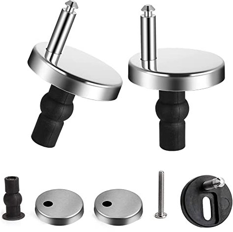 Dfuqanb 2 Pezzi Viti per sedile WC universali, Raccordi per sedile WC, Fissaggio universali per sedile WC, pezzi di ricambio per sedile del water, accessori per viti del sedile del water