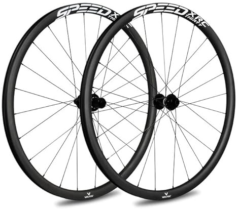Veltec Unisex – Erwachsene XRS Laufradsatz Speed XRC 30 SR Disc XDR 12x100/12x142, schwarz/weiß, 622-22
