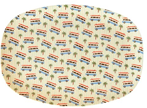 Rice Plateau de service en mélamine avec différents motifs, taille (Car Print)