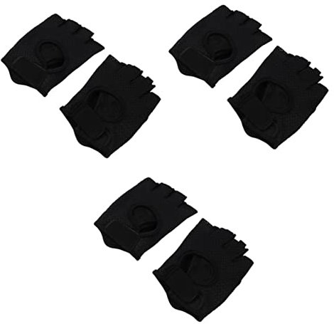 POPETPOP 3paare Atmungsaktive Fitness-Handschuhe Für Männer Und Frauen Hochwertige Sporthandschuhe Mit Silikonpolsterung Für Gewichtheben Training Und Outdoor-aktivitäten