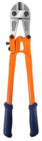 WADFOW 18 Medium Size Bolt Cutter: Soft Grip Rubber Ergonomic Handle Cutters Cutting Fence, Steel Wire, Chain, Screws, Rivet and Medium Padlock, Heavy-Duty