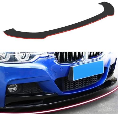 LZGQAZ Frontspoiler Lippe für BMW 5 Series Sedan F10 E60 E39 E34 / F07 Gran Turismo GT, Frontstoßstange Lip Spoiler Splitter Diffusor Body Kit, Auto Tuning Zubehör,Bright Black Red-A