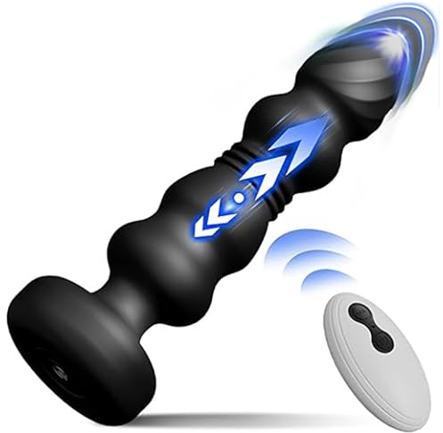 Plug Anale Massaggiatore telescopico per la prostata, vibratore anale, vibratore per cazzo, masturbatore maschile, buttplug