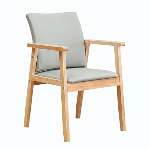 Mesa de comedor de madera maciza, sillón simple de madera maciza para dormitorio, escritorio, mesa de comedor para hotel, salón, muebles de comedor cómodos (color: cereza, tamaño: C)