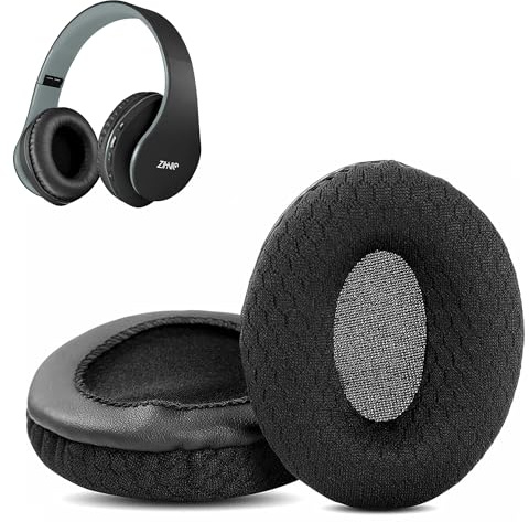 Bluetooth Over-Ear Earpads,HAIZEEN Earpads Compatible with Zihnic Bluetooth Over-Ear Headphones Ear pads Replacement Cushion(Breathable Fabric/High-grade Foam)