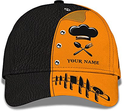 Homme Femme Casquette-Hip Hop Strapback Cap Séchage Rapide Casquette De Baseball Lègére Chapeaux Pare-Soleil Couteau De Chef 3D Personnalisé pour Les Amateurs De Cuisine Master Chef Butcher