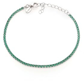 Louis Ciocchetti dal 1887 Bracciale Tennis Argento 925 con Zirconi 5A, Gioiello Elegante Regolabile per Donna – Idea Regalo Raffinata con Packaging Lusso – Qualità Made in Italy