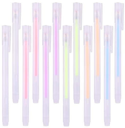 QFGasre 12 Stück schnell trocknende Bastel Manuelles Klebestifte, schnelltrocknende Farbpunktklebestifte Flüssigklebestifte, einfache und präzise Kontrolle Klebestifte mit feiner Spitze