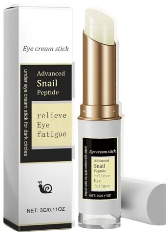 Snail Peptide Eye Cream Stick,Under Eye Cream for Dark Circles and Puffy Eyes,Collagen Anti Wrinkle E-ye Balm Stick,Ey-e Bags Remover,E-ye Cream Anti Aging,Anti Wrinkle Ey-e Cream,E-ye Care Products
