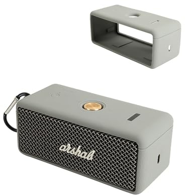 Schutzhülle aus Silikon für Marshall Emberton II tragbare Bluetooth-Lautsprecher – stoßfest, staubdicht und wasserdicht für sorgenfreie Verwendung überall, Weiß
