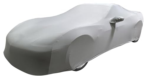 BLAFT Autoabdeckung für BMW 2 Series 220i, 230i, 240i, M240i, M2, Dehnbarer Atmungsaktiver Staubdichter Weicher Samt-Stretch-Stoff Indoor Sportwagen Autoplane Autoabdeckung Indoor