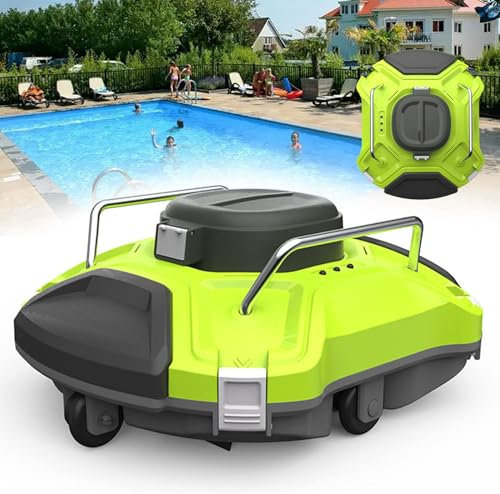 Nettoyeur De Piscine Automatique Sans Fil (Autonomie De La Batterie De 120 Minutes), Aspirateur De Piscine (Escalade De 18 ° à 25 °), Robot Nettoyeur De Piscine