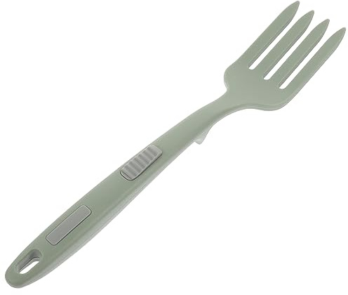 VALICLUD Fourchette à Spaghetti Silicone Antiadhésive Fourchette De Cuisine Multifonction Avec Manche Ergonomique Pour Nouilles Et Aliments