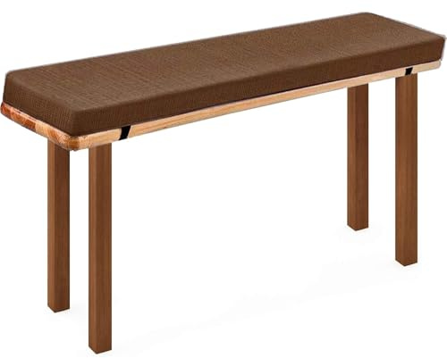 Cuscini imbottiti per panca da 3 cm di spessore, per esterni, con cerniera, per panca da birra, 180 x 30 cm, 220 x 25 cm, 200 x 30 cm, 170 x 23 cm, colore caffè, soluzione confortevole per sedute