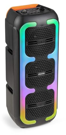 Fenton Track310 Altavoz Bluetooth portátil 120W con batería, Color Negro