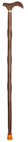 YRYRYW Stampella in Legno di Sequoia Ala di Pollo Bastone da Passeggio in Legno Canna da Intaglio in Legno massello Camminatore per Anziani, stampella da 86 cm-11.19 Canne in Legno per Uomini e Donne