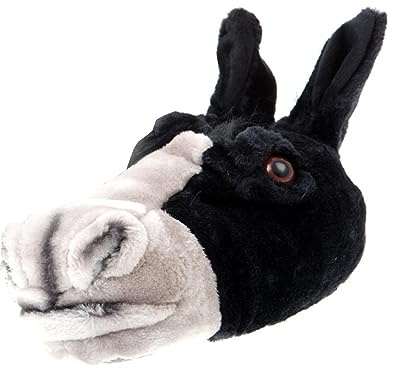 SAMs Unisex Tierhausschuhe Pferd Esel, schwarz, 42/43, TH-Pf
