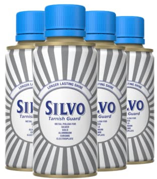 Silvo Tarnish Guard Metal Polish I All Purpose Metal Polish – For Silver, Gold, Aluminium, Chrome & Electroplate I Size: 175ml (Pack of 4)