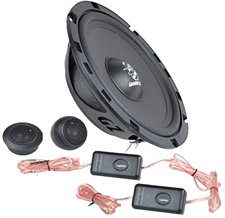 GROUND ZERO GZIC 650FX 6.5″ 2-way Component Speaker System - 140 W Peak - 0.79 Tweeter