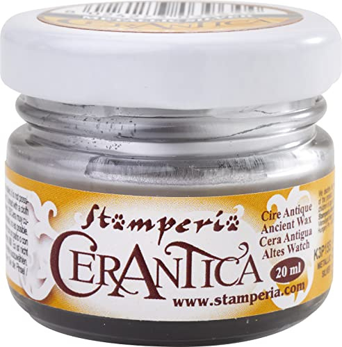 Stamperia K3P15S Antikes Wachs, 20 ml, Silbermetallic, Mehrfarbig, 22 ml